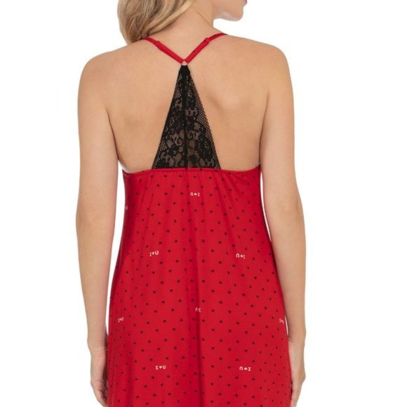 Secret Treasures Women's Plus Knit Chemise With Lace Brilliant Red, 4X NWT - Picture 5 of 5
